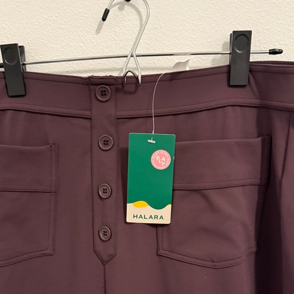 Halara High Waisted Button Multiple Pockets Straight Leg Casual Pants - Picture 3 of 4